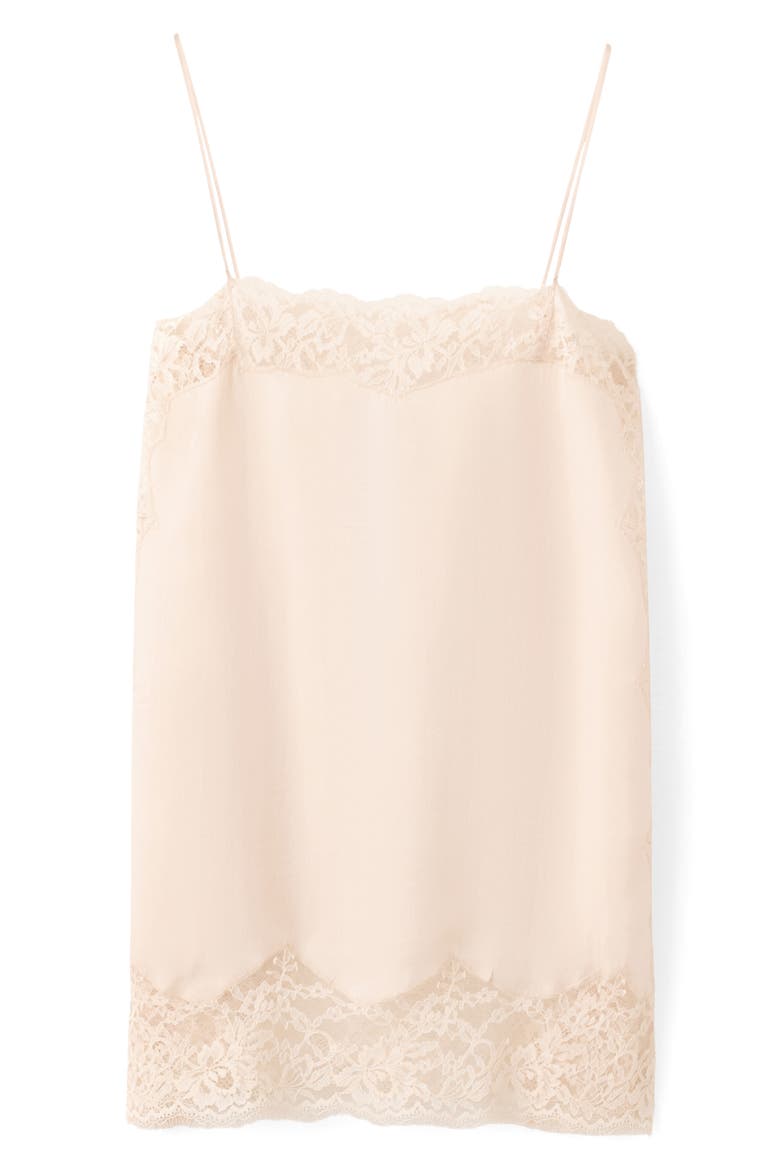 Lace Trim Camisole, Main, color, ECRU