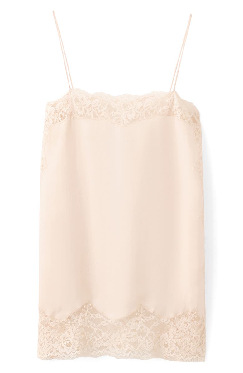 MANGO Lace Trim Camisole, Main, color,