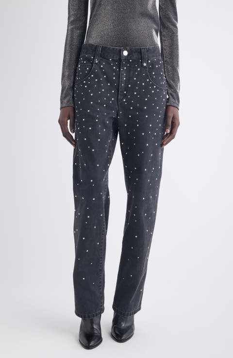 Brinsa Stud Straight Leg Jeans