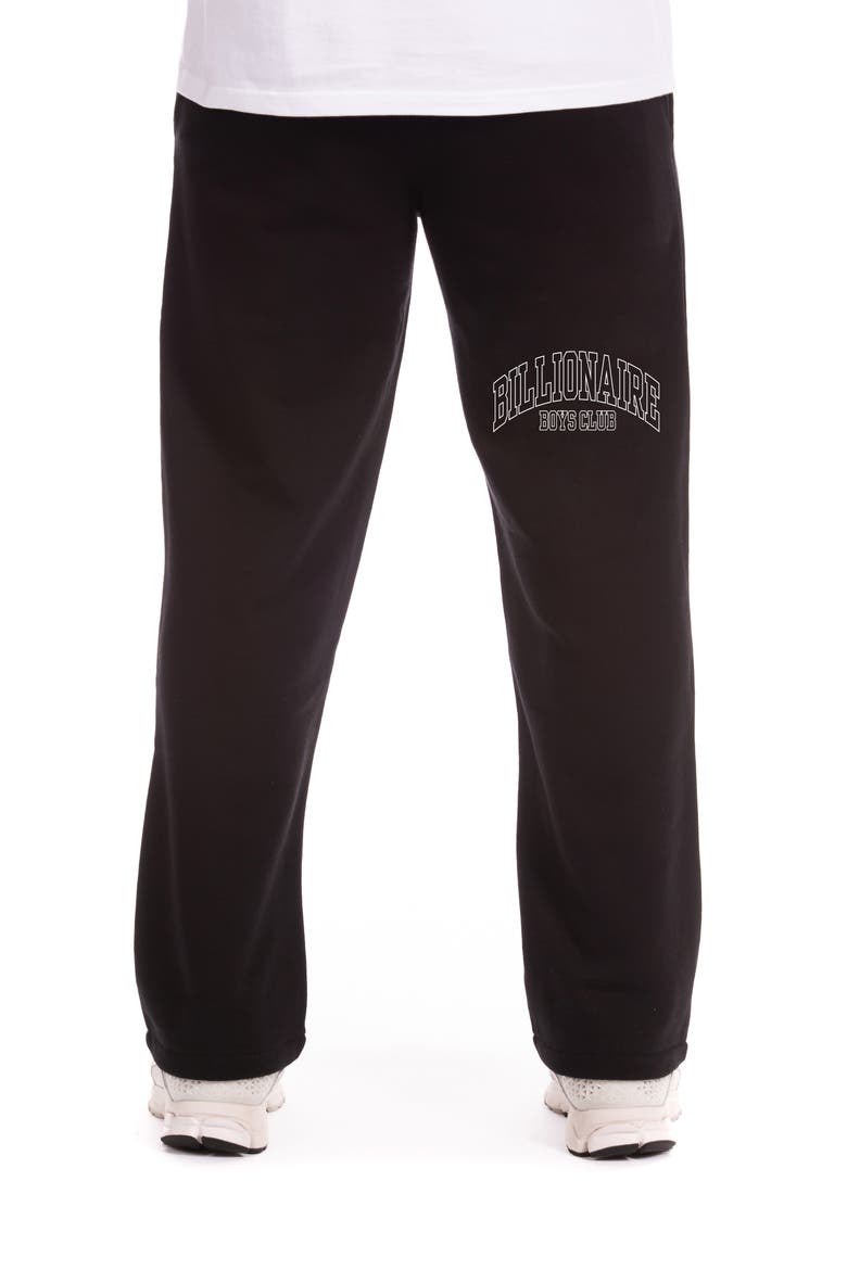 Triple B Cotton Fleece Sweatpants, Alternate, color, BLACK