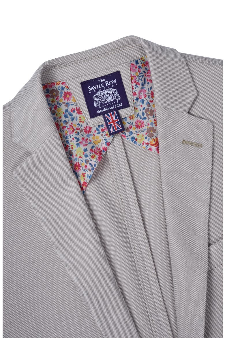 Notch Lapel Knit Blazer, Alternate, color, TAN
