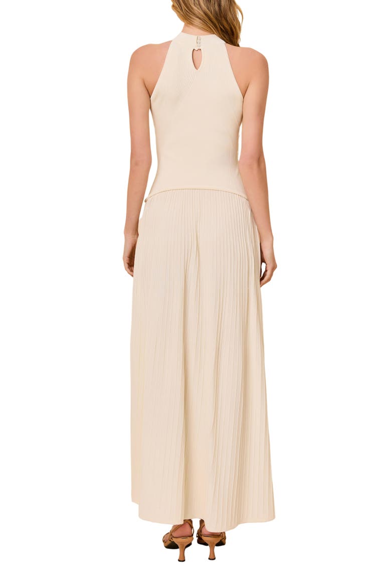 The Isola Ribbed Drop Waist Maxi Dress, Alternate, color, BRULE