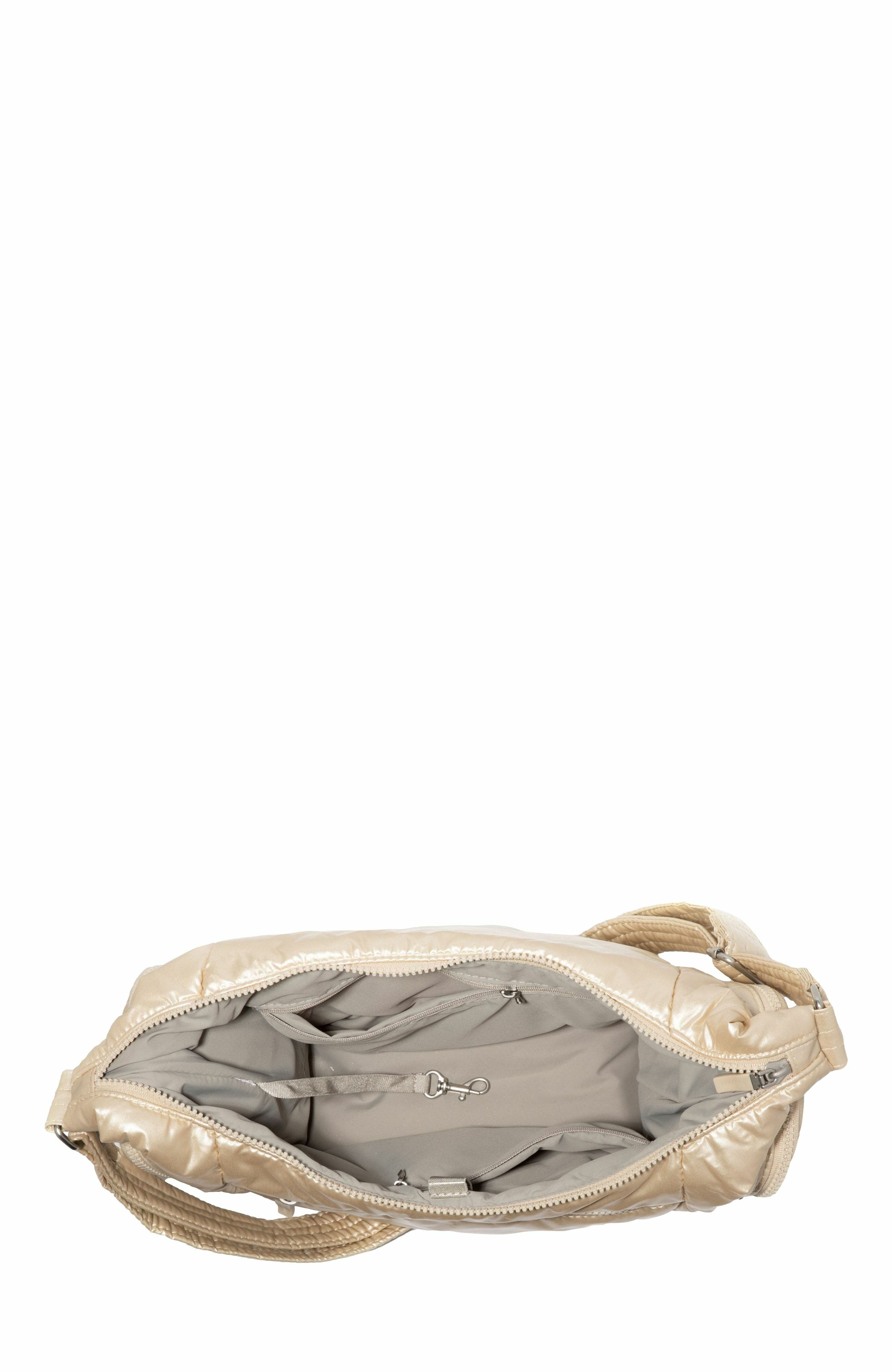 Banana Sling Crossbody Shoulder Bag, Alternate, color, Champagne Puff