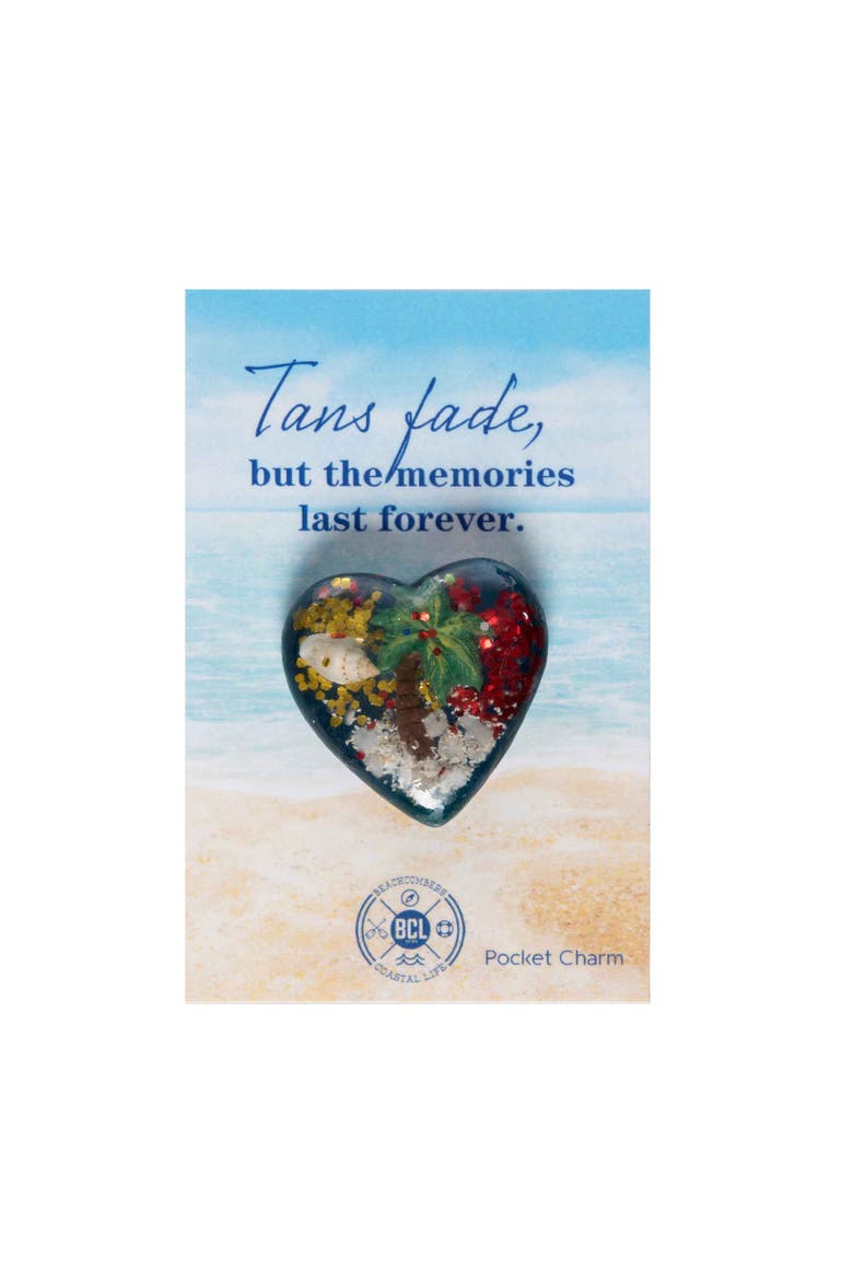 Heart Keepsake Pocket Charms Assortment of 6, Alternate, color, Blue