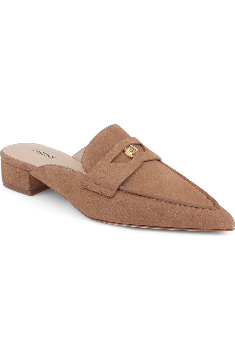 L'AGENCE Provence Mule, Main, color, Sand Suede