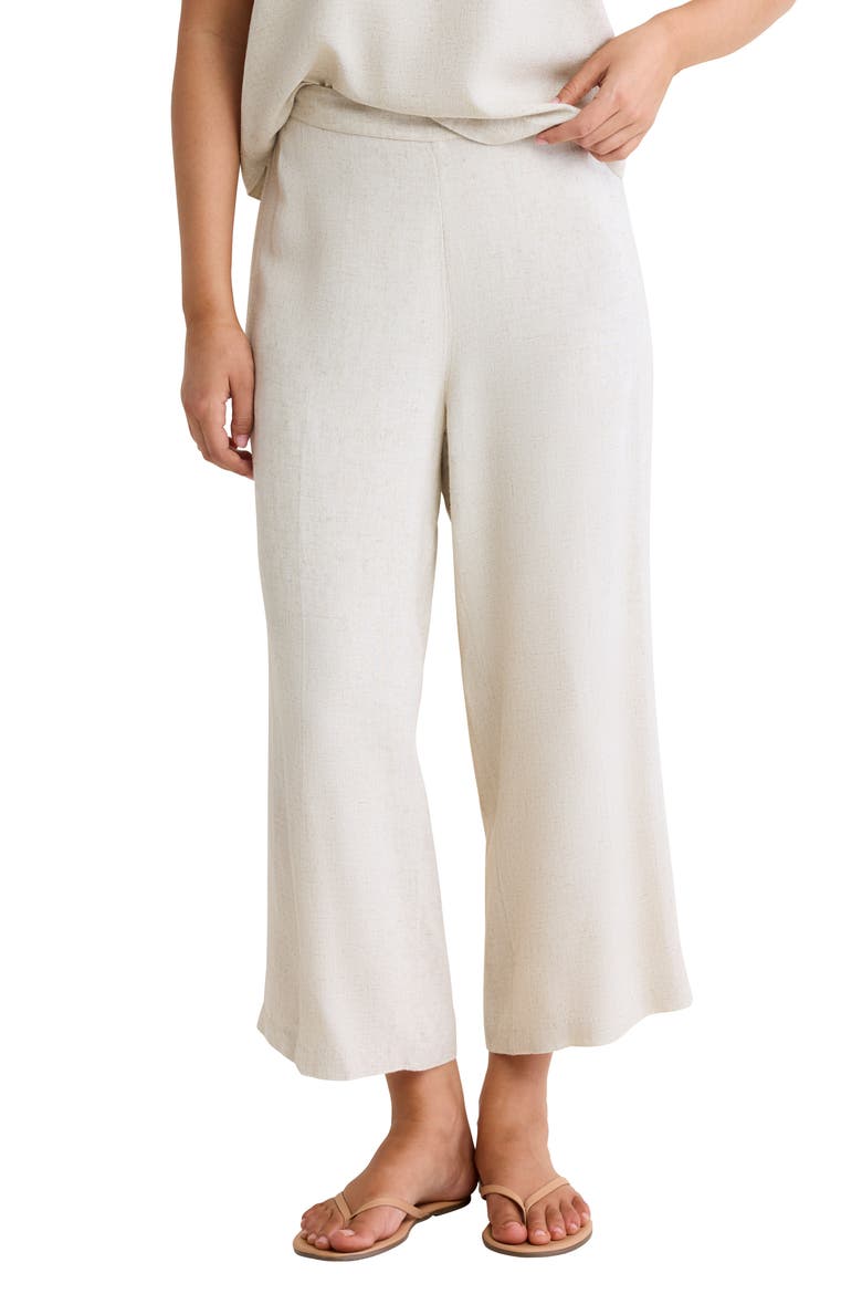 Dylan Crop Wide Leg Pants, Main, color, NATURAL