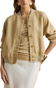 Lauren Ralph Lauren Linen Flight Jacket