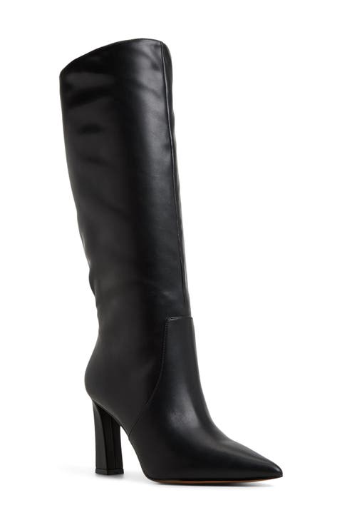 Nathalee Pointed Toe Knee High Boot (Women)