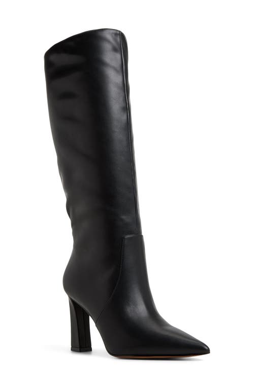 Aldo Nathalee Pointed Toe Knee High Boot In Black