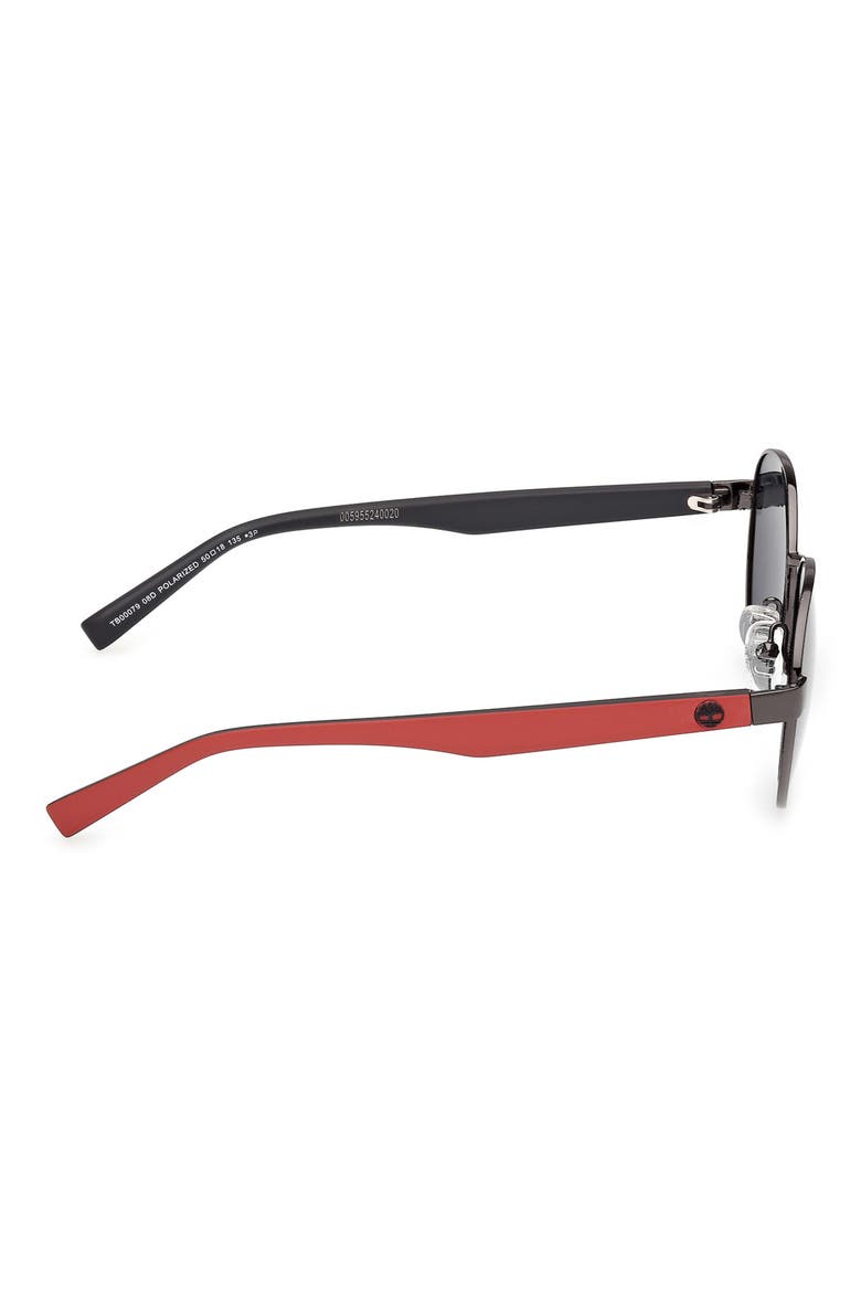 50mm Sunglasses, Alternate, color, SHINY GUNMETAL / SMOKE