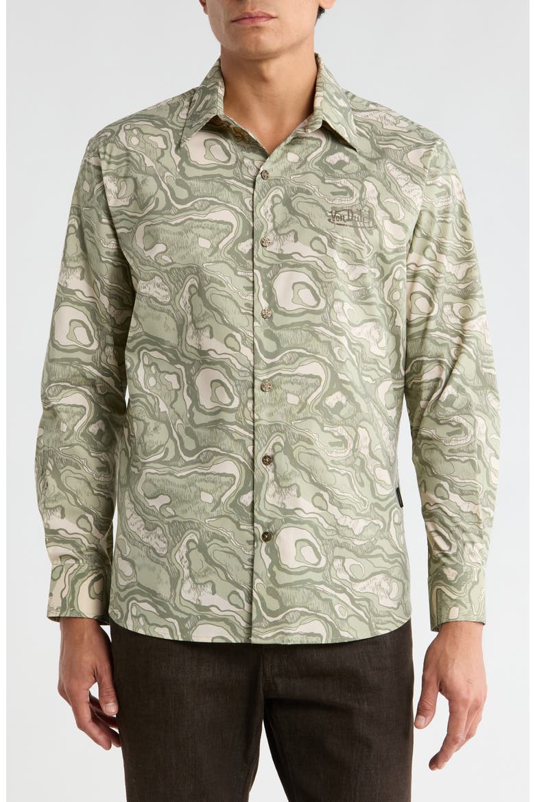 Ground Stone Long Sleeve Shirt, Main, color, BEIGE