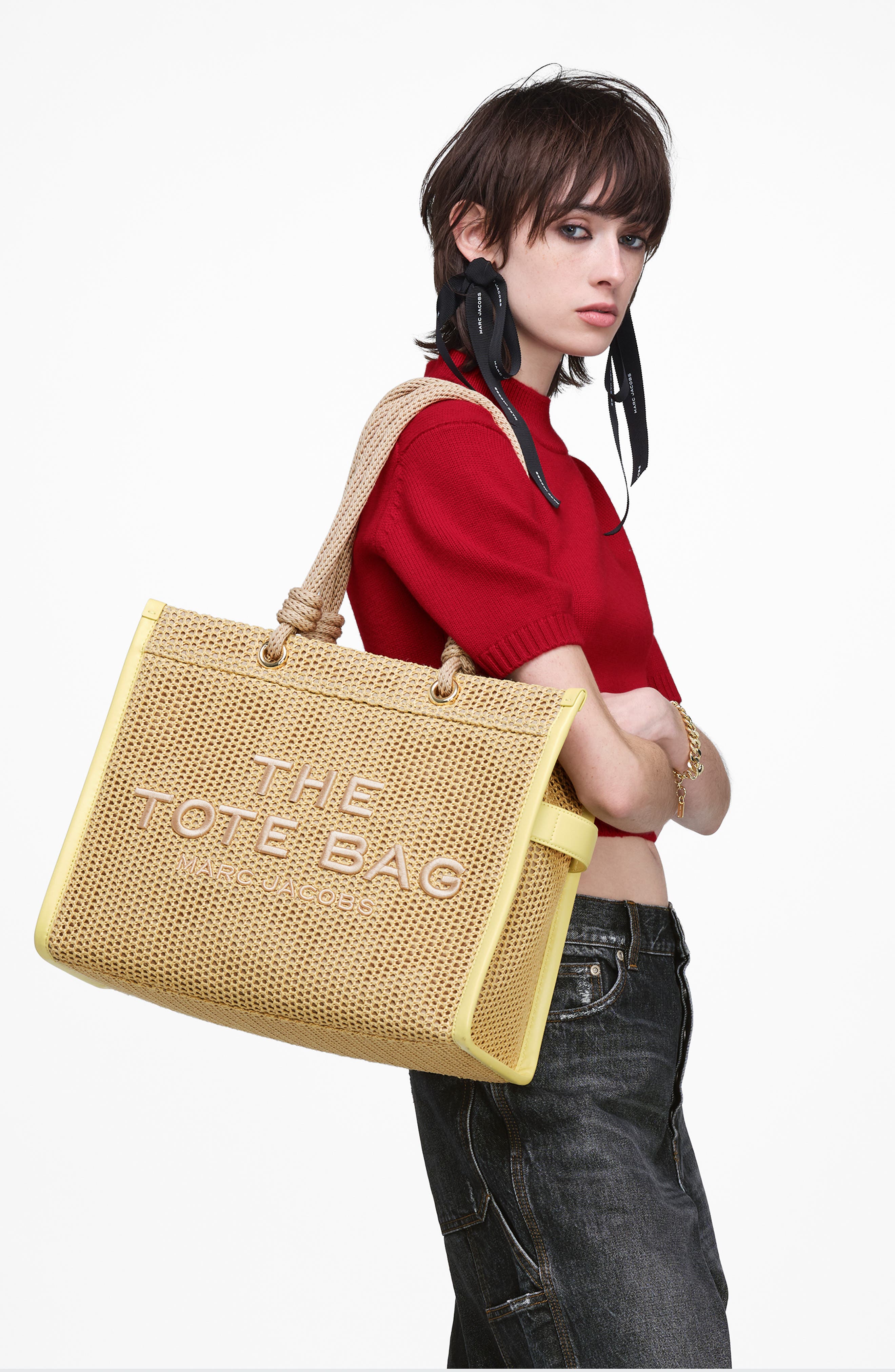 Marc Jacobs THE LARGE TOTE, Alternate, color, Natural