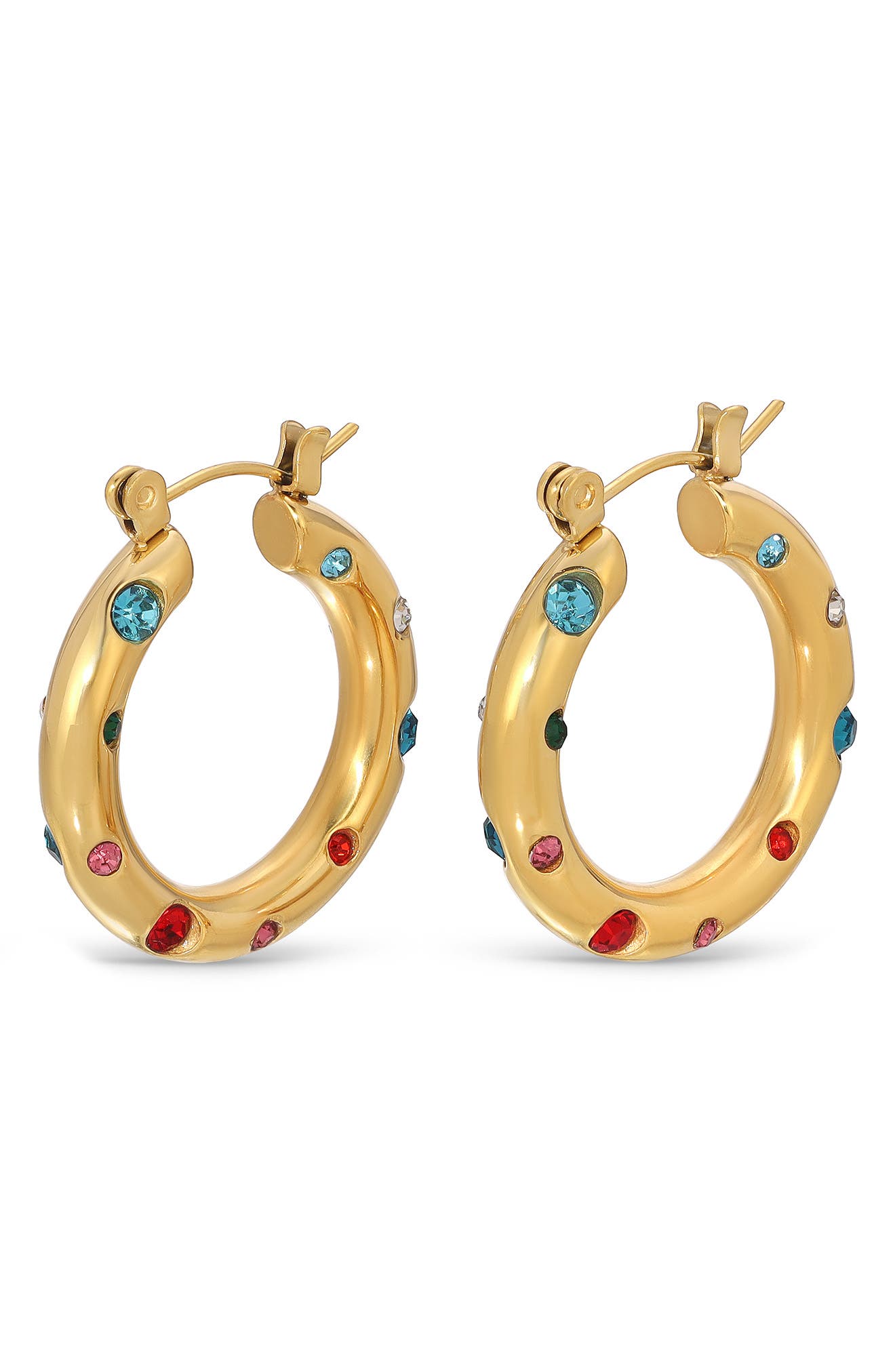 Britt Cubic Zirconia Loop Earrings