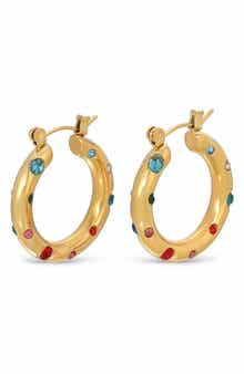 Britt Cubic Zirconia Loop Earrings