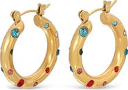 EYE CANDY LOS ANGELES Britt Cubic Zirconia Loop Earrings