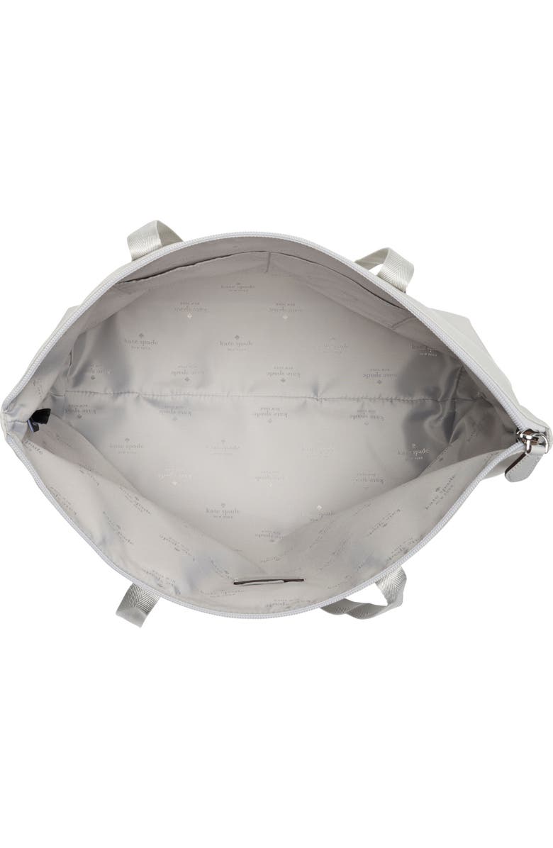 Kate Spade New York packable tote with zip pouch, Alternate, color, Platinum Grey