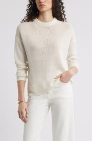 Nordstrom Open Knit Linen Sweater