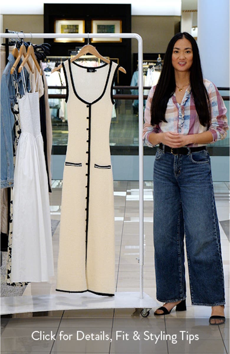 Contrast Midi Sweater Dress, sales video thumbnail