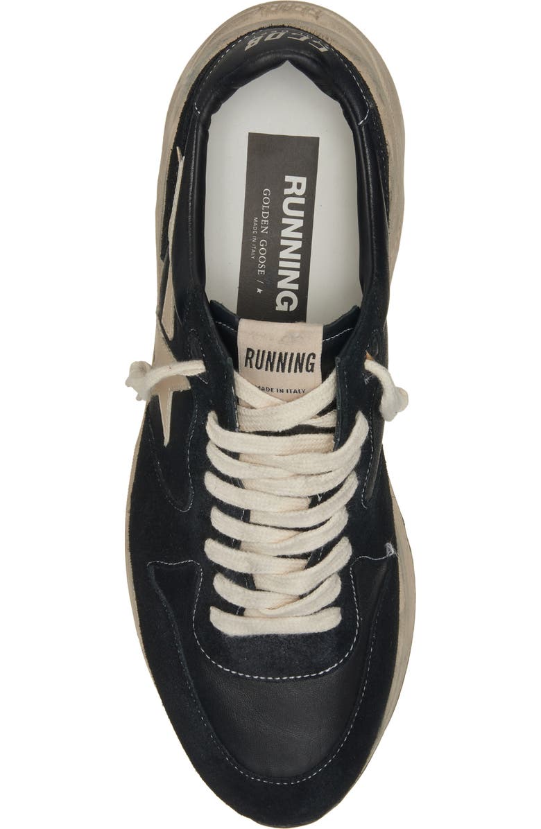 Golden Goose Running Sole Sneaker, Alternate, color, Black / White