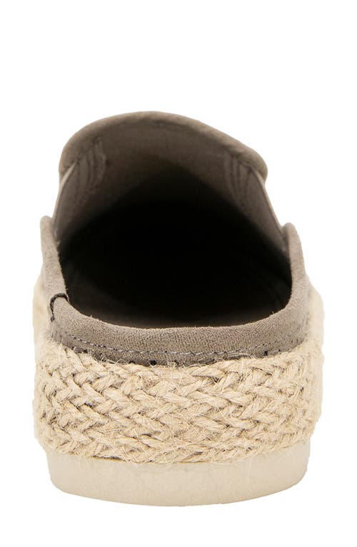 Esprit Neema Espadrille Mule In Elephant Faux Suede