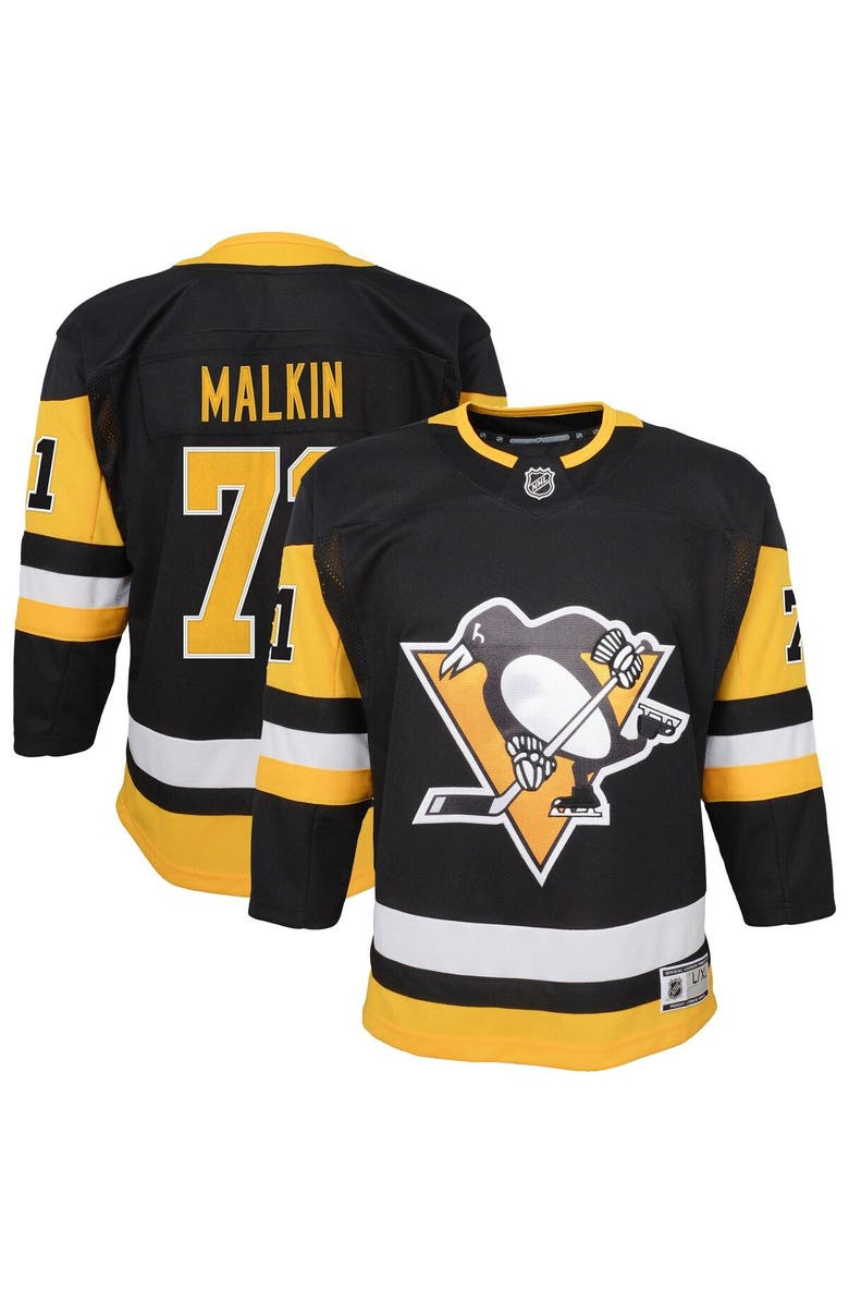 Outerstuff Youth Evgeni Malkin Black Pittsburgh Penguins Home Premier Player Jersey, Main, color, Black