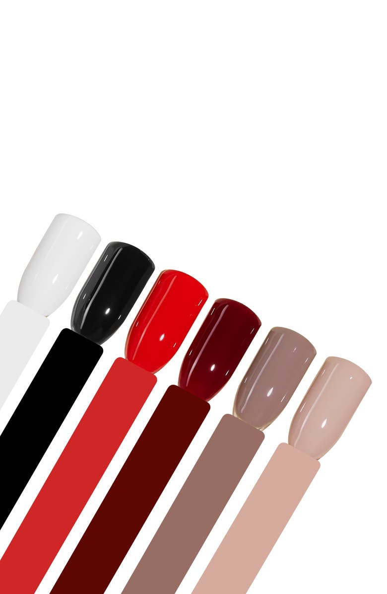 Beetles Fall & Winter Gel Polish Set 6 Colors, Alternate, color, Brown Black White Red Nude