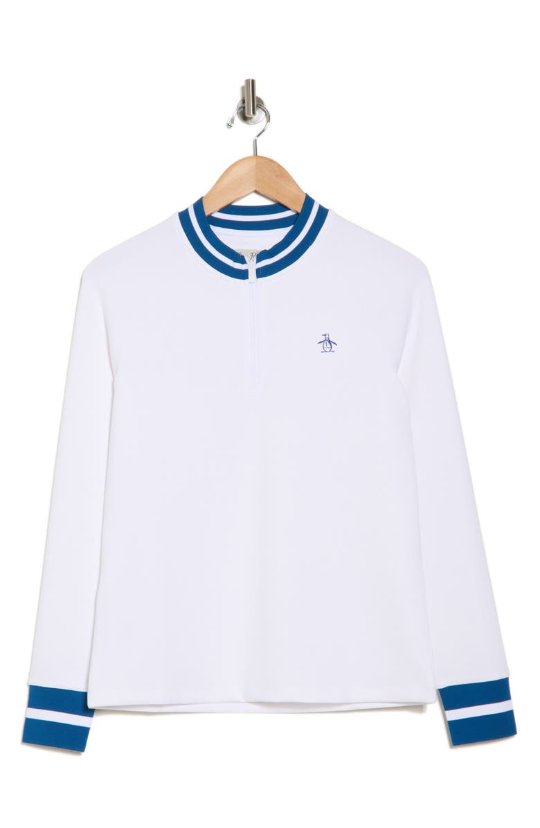 Original Penguin Quarter Zip Pullover, Alternate, color, 