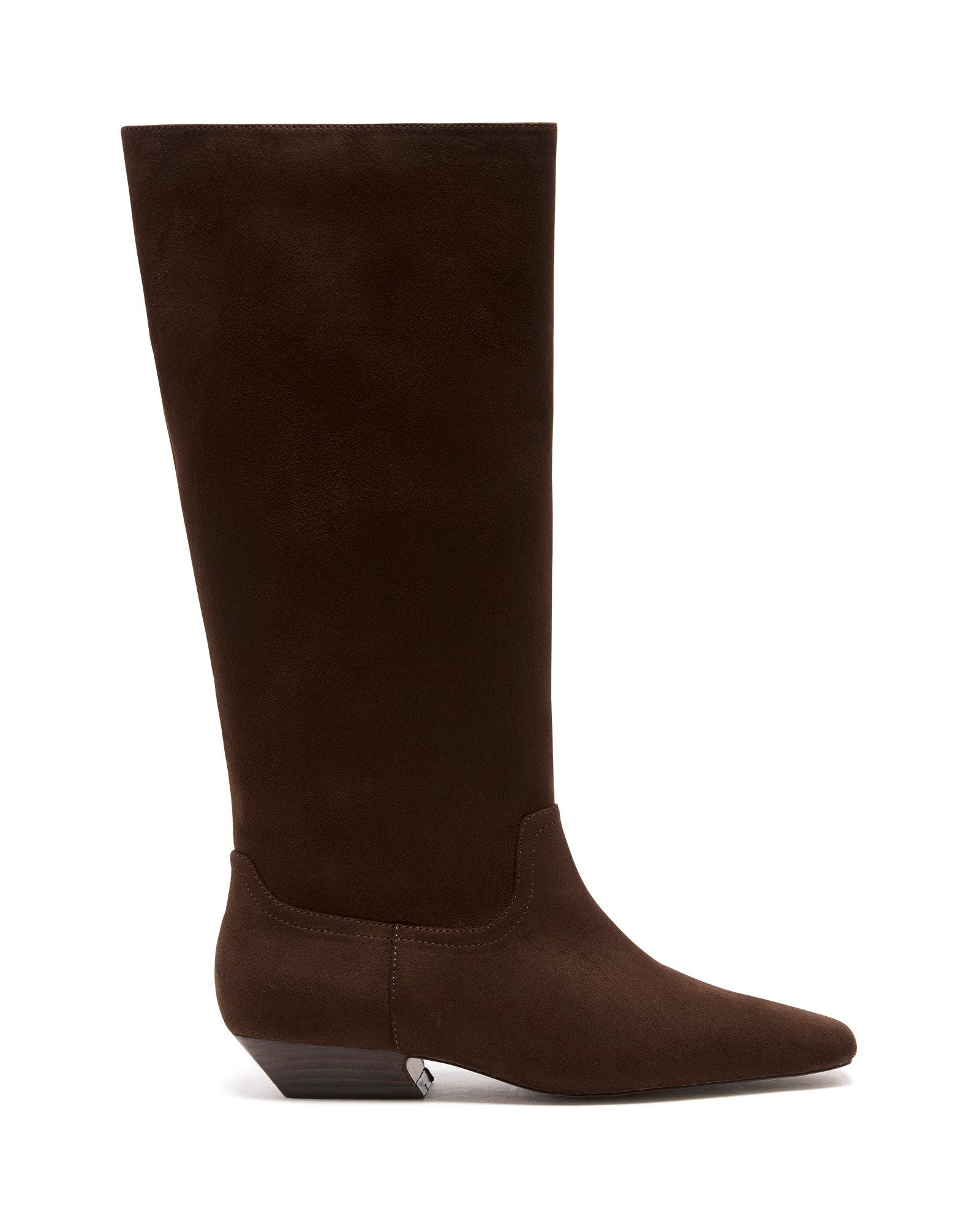 Xavier Tall Boots, Alternate, color, CHOCOLATE FAUX SUEDE
