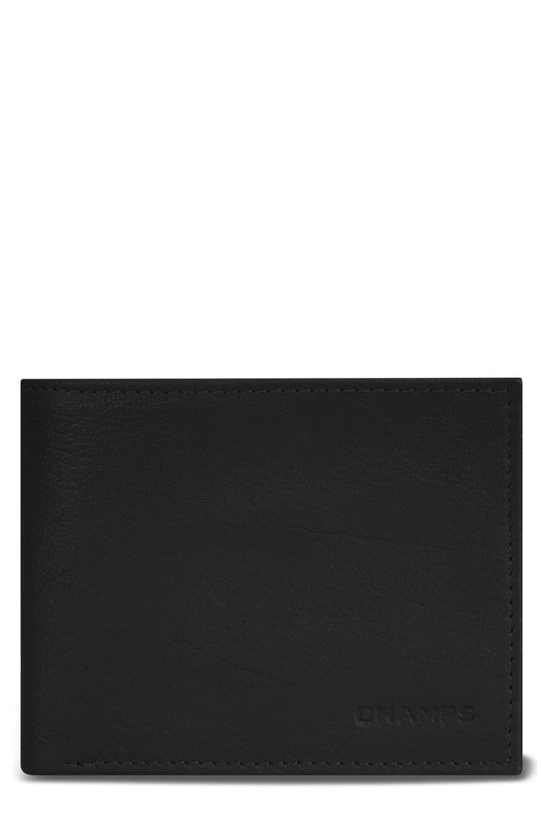 Onyx Leather RFID Bifold Wallet, Main, color, BLACK