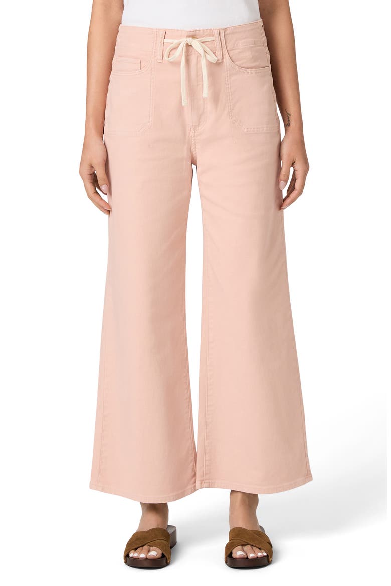 Ari Drawstring High Waist Wide Leg Pants, Main, color, VINTAGE SUNSET PEACH