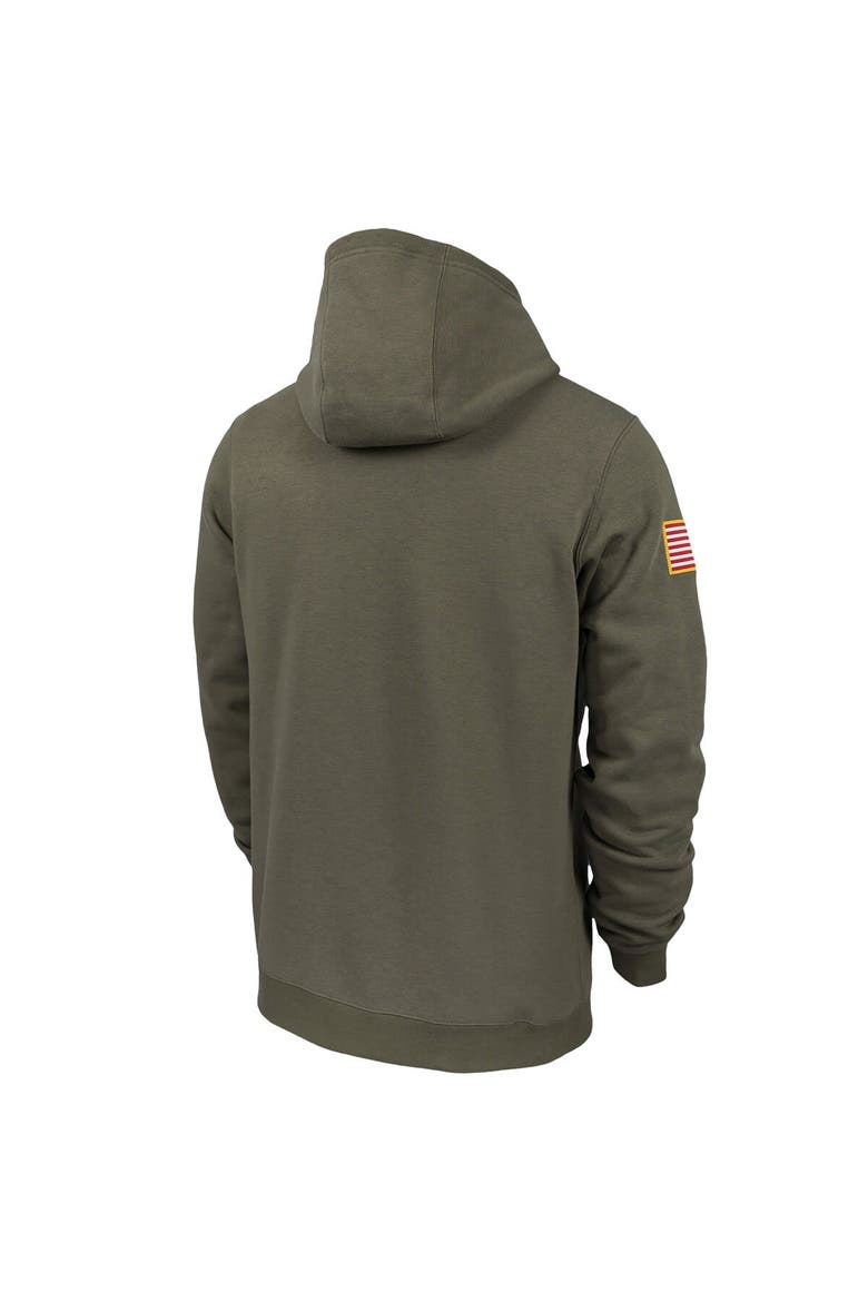 Men's Nike  Olive Oregon Ducks Military Pack Club Fleece Pullover Hoodie, Alternate, color, Olive