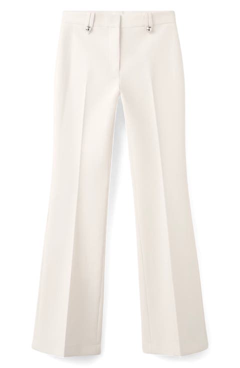 Pleat Front Wide Leg Pants