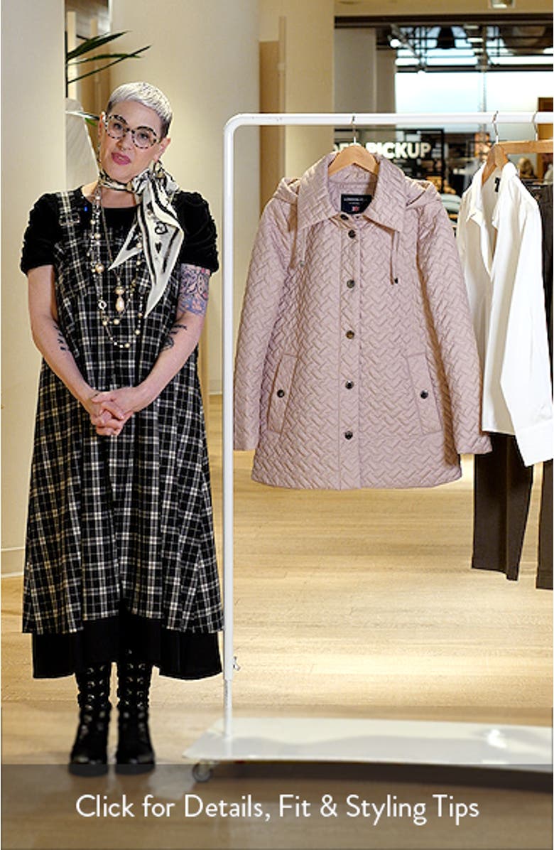 Water Resistant Quilted Jacket with Removable Hood, sales video thumbnail