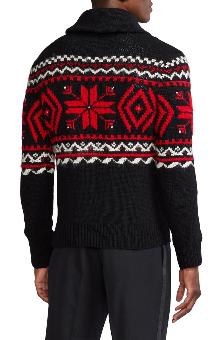 Ralph Lauren Purple Label Men's Shawl Collar Cashmere Sweater, Alternate, color, 