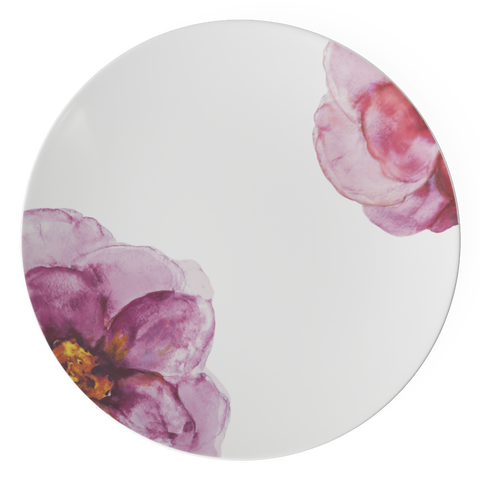 Rose Garden Buffet Plate Coupe