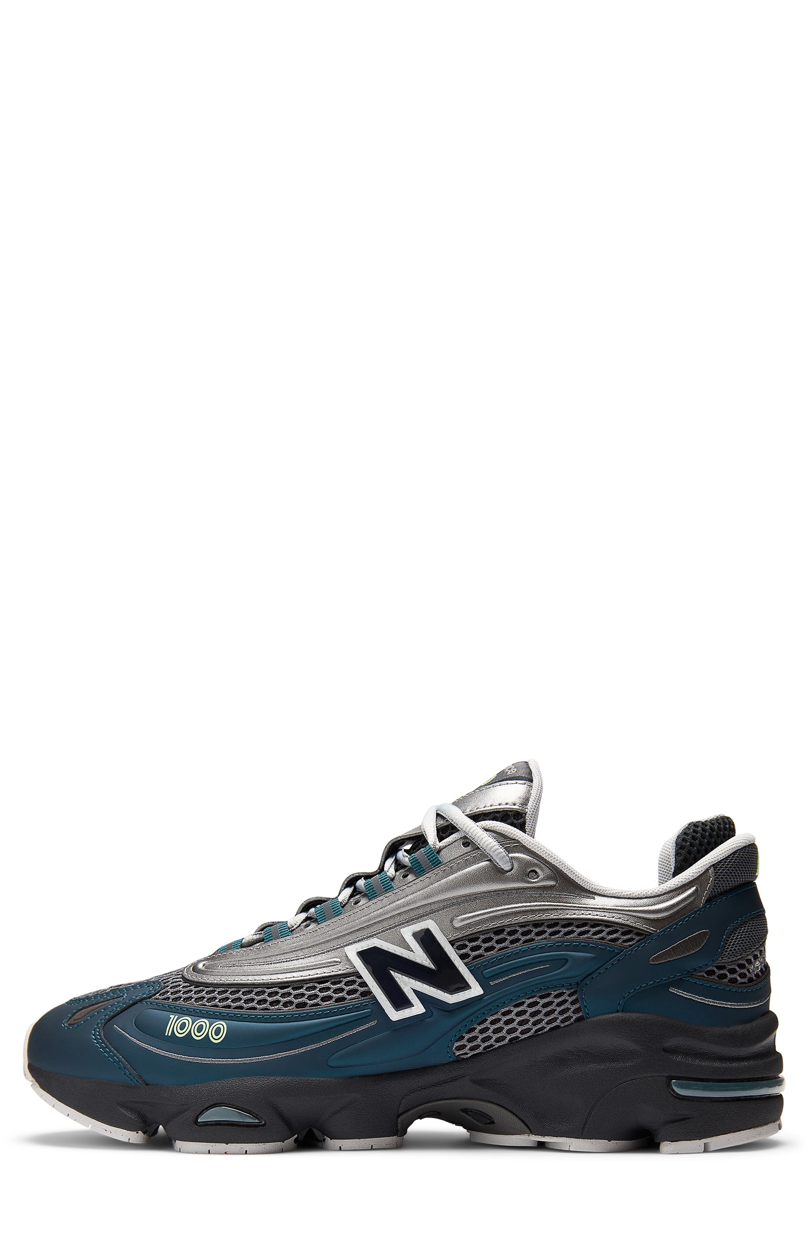 Gender Inclusive 1000 Sneaker, Alternate, color, DEEP OCEAN/ DK SILVER METALLIC