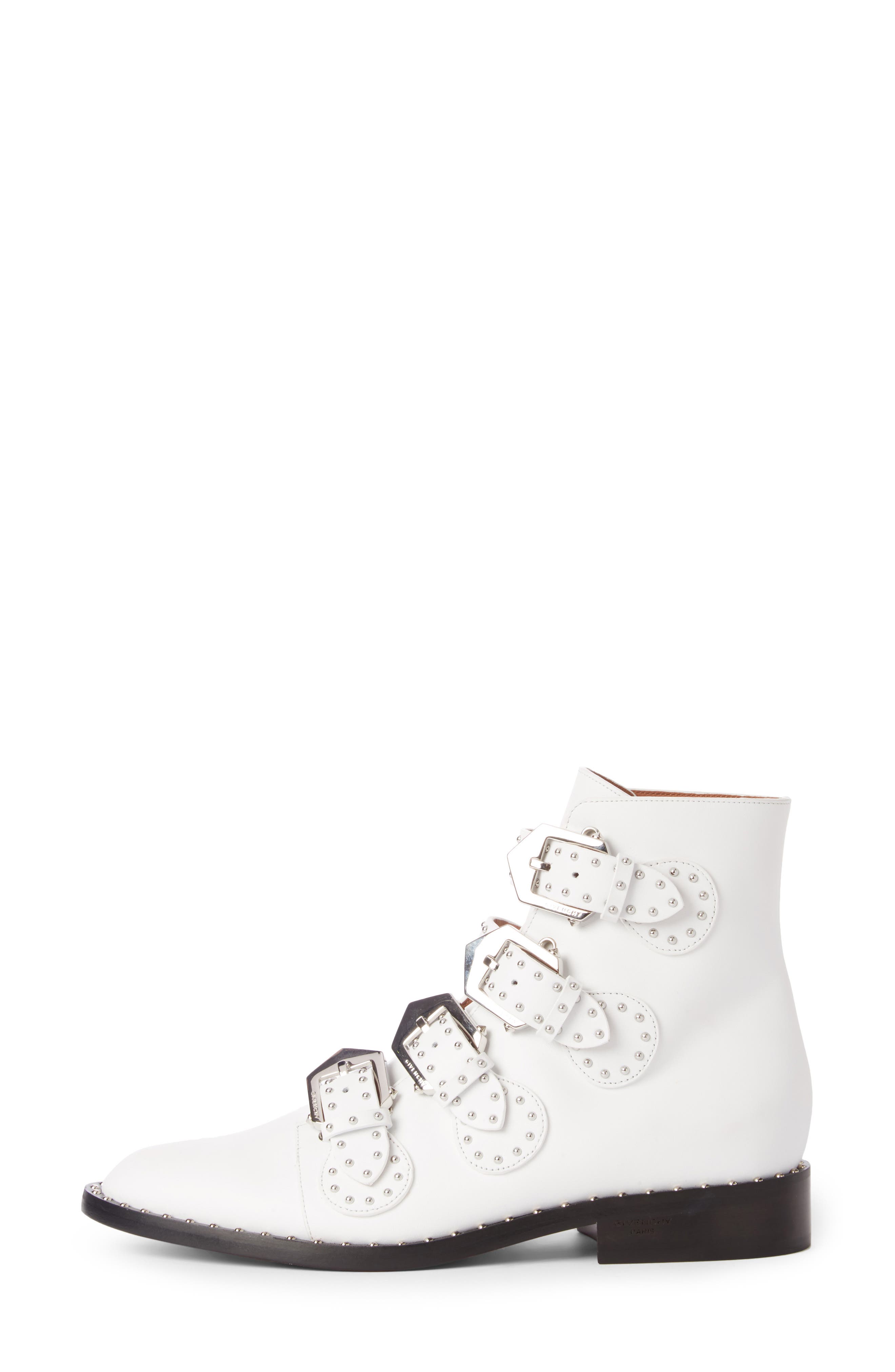 Givenchy Prue Studded Buckle Bootie, Alternate, color, 