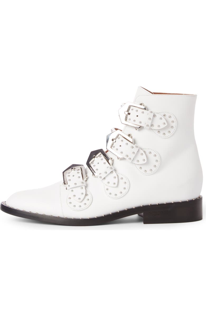 Givenchy Prue Studded Buckle Bootie, Alternate, color,