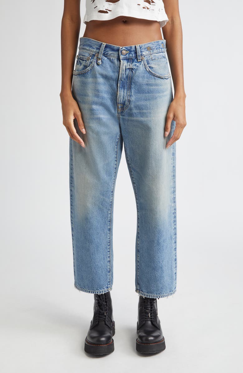 R13 X-Boyfriend Jeans, Main, color, Merrin Blue
