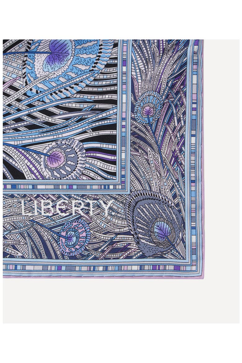 Hera Silk Square Scarf, Alternate, color, BLACK