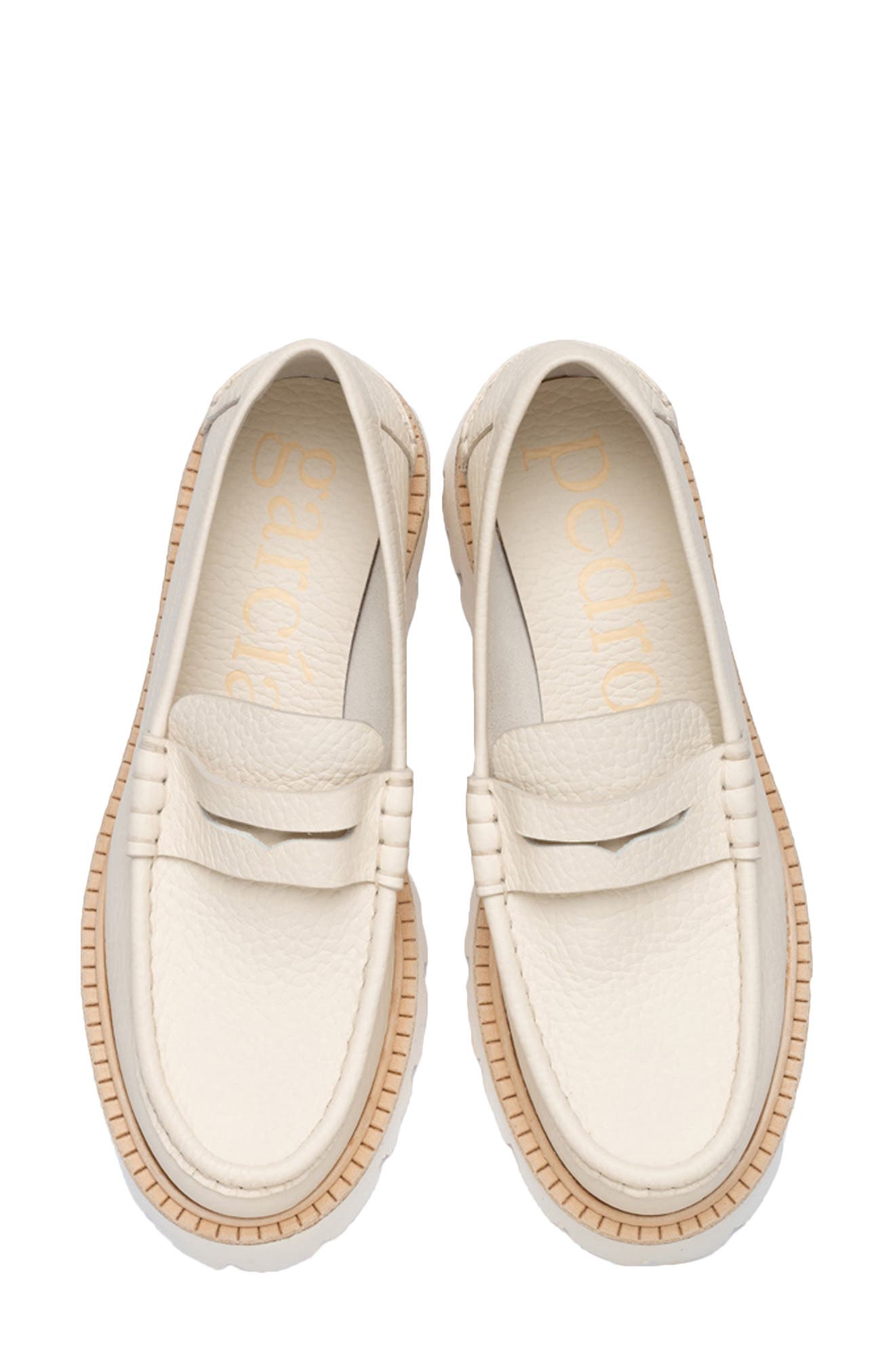 Sebas Leather Penny Loafer, Alternate, color, CREME CERVO-BIANCO
