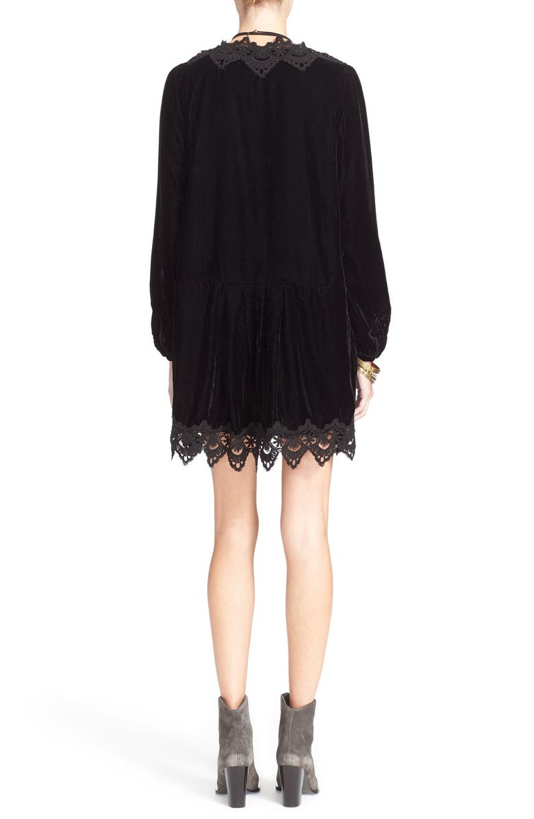 Free People 'Dreams' Lace Trim Tunic Dress, Alternate, color, 