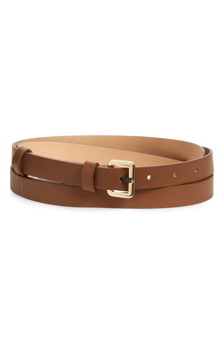 Max Mara Malaga Double Wrap Leather Belt MAXMARA | Italian Leather Double Wrap Belts Brown Croc Print  main image 4