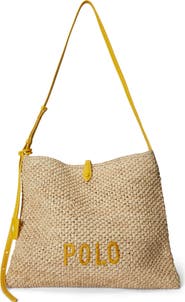Polo Ralph Lauren Polo Play Raffia Messenger Bag
