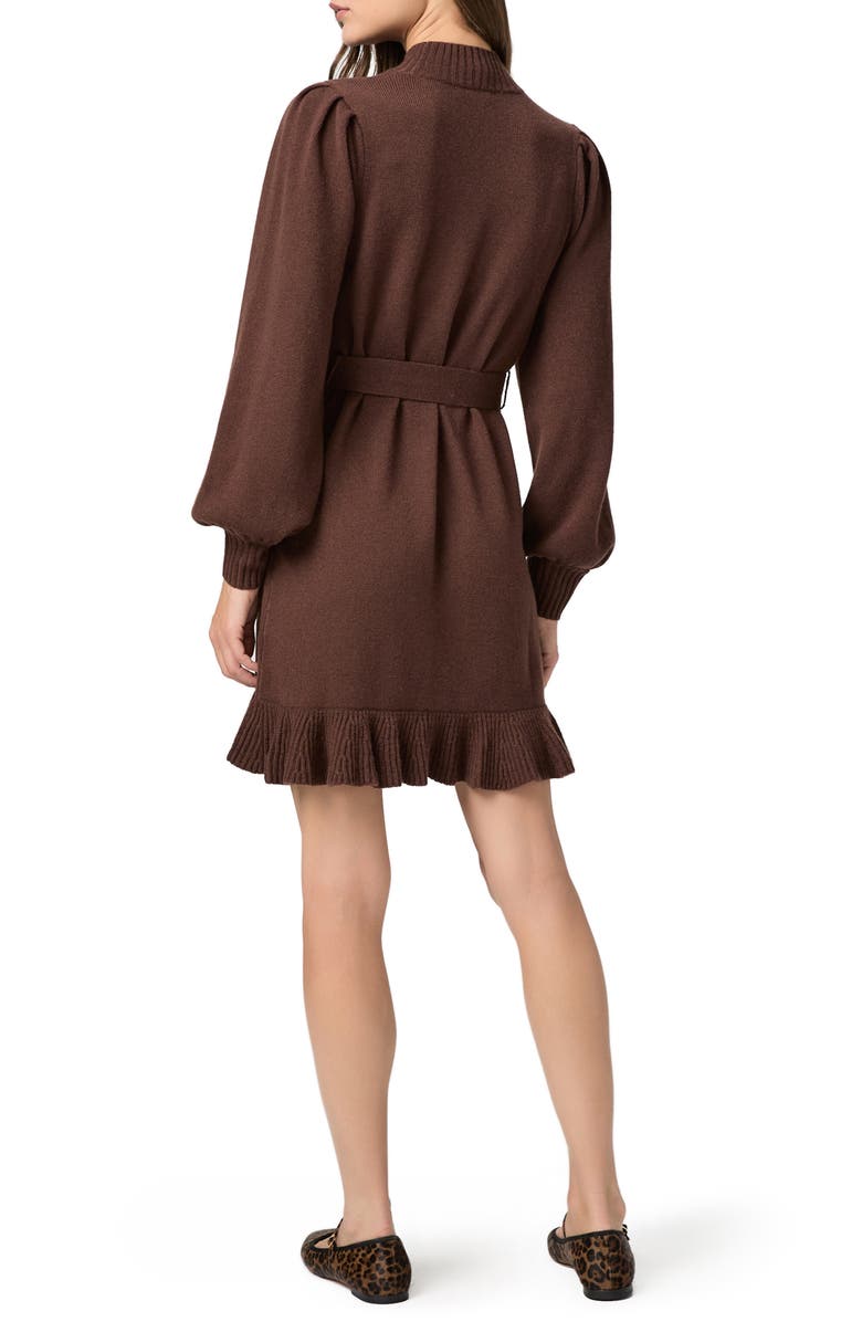 PAIGE Julita Long Sleeve Wool Blend Sweater Dress, Alternate, color, Tamarind
