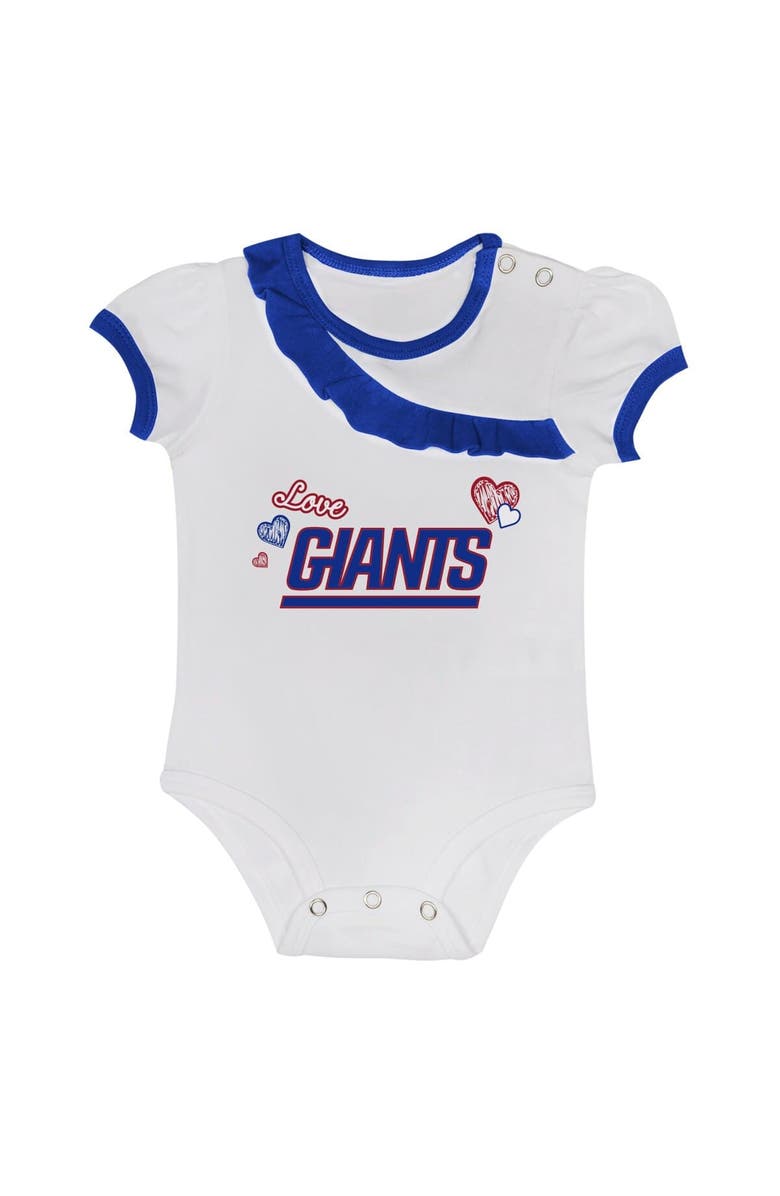 Outerstuff Infant New York Giants Love My Team Bodysuit & Skirt Set, Alternate, color, Royal