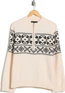 Sanctuary Fair Isle Half Zip Sweater