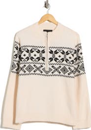 Sanctuary Fair Isle Half Zip Sweater