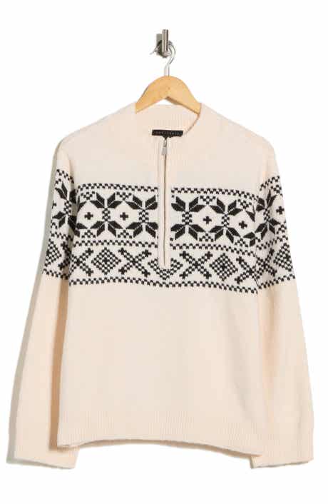 Sanctuary Fair Isle Half Zip Sweater