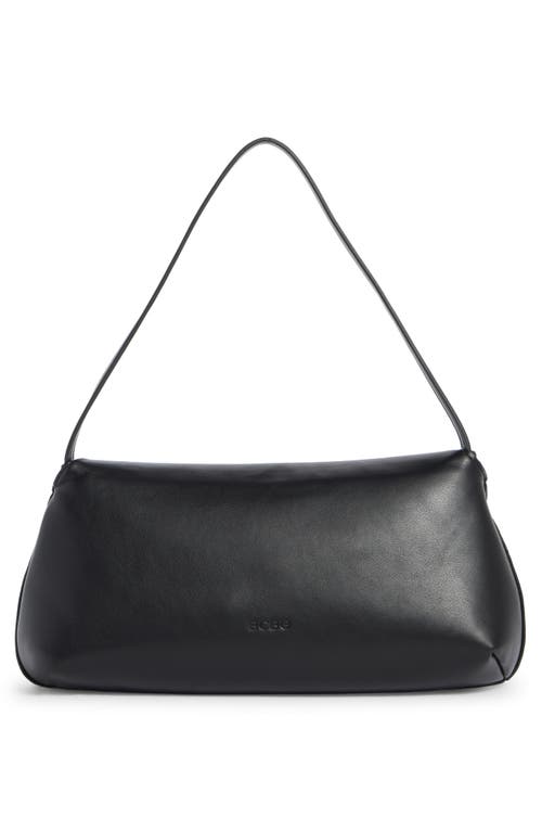 Bcbg Double Bar Foldover Shoulder Bag In Black